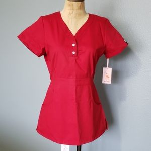 Koi Nursing scrub top short sleeve with pockets